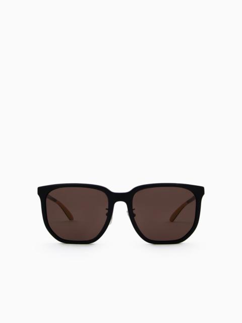 EMPORIO ARMANI Men’s square sunglasses Asian fit