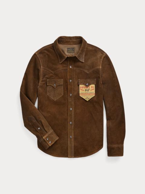 RRL by Ralph Lauren Roughout Suede Western Overshirt