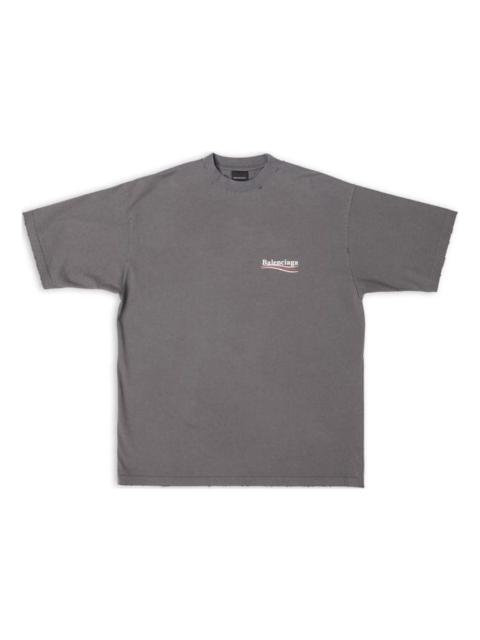 BALENCIAGA Balenciaga Political Campaign T-Shirt 'Grey' 641675TNVG51227