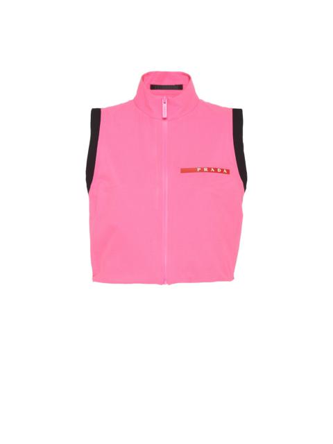 Prada Light Bi-Stretch cropped vest