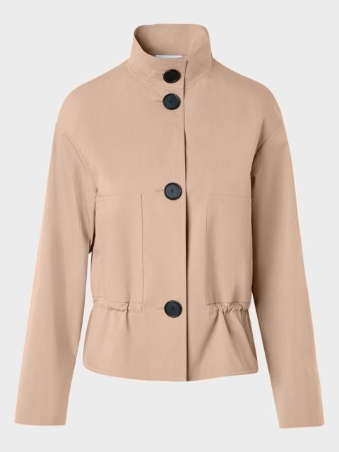 AKRIS Techno Cotton Poplin Short Parka Jacket