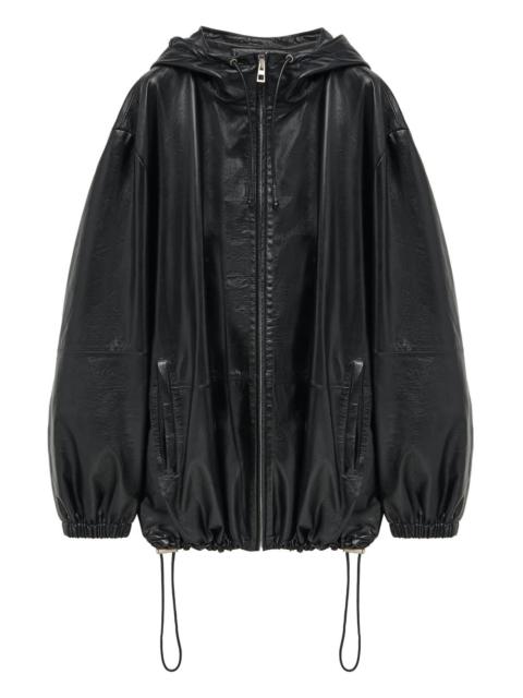 Loewe zip closure hooded jacket