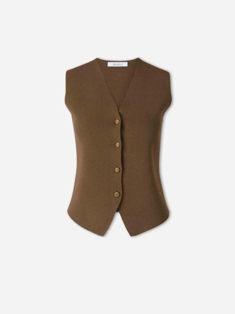 Max Mara KNITTED VEST WITH BUTTONS
