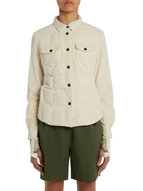 Moncler Grenoble Nangy Quilted Stretch Corduroy Down Shacket