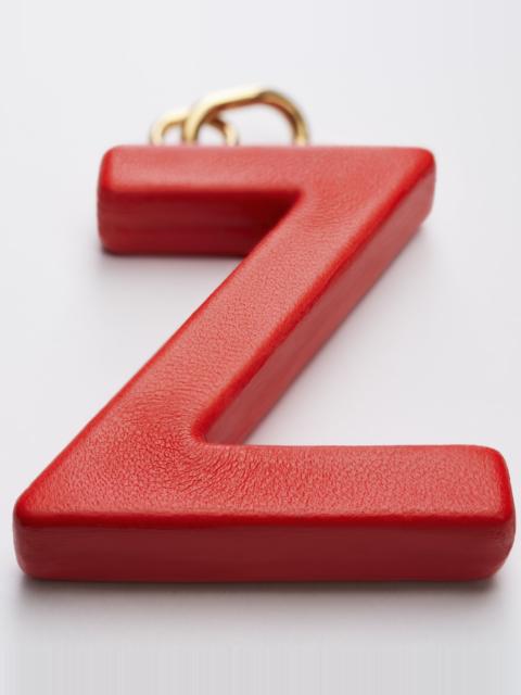 CELINE ALPHABET CHARMS Z LETTER IN LAMBSKIN AND BRASS WITH GOLD FINISH