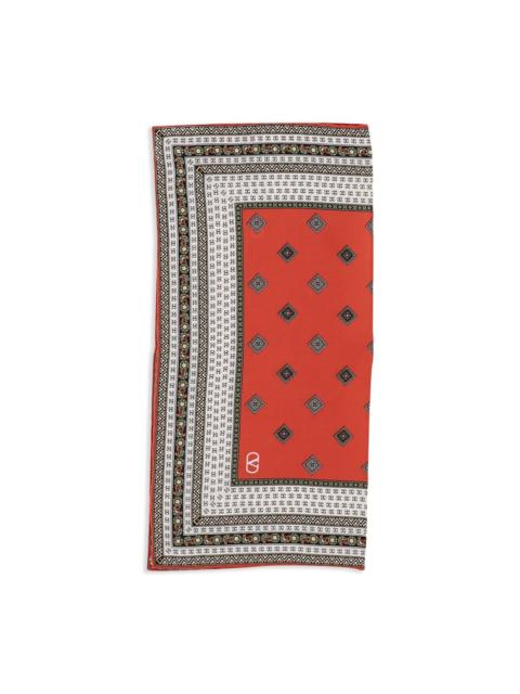 Valentino geometric-print scarf