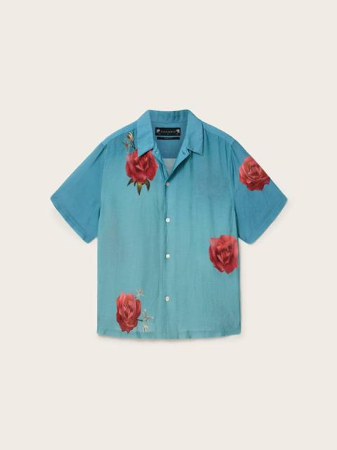 ALLSAINTS FLEUR FAZED BOXY SHORT SLEEVE SHIRT