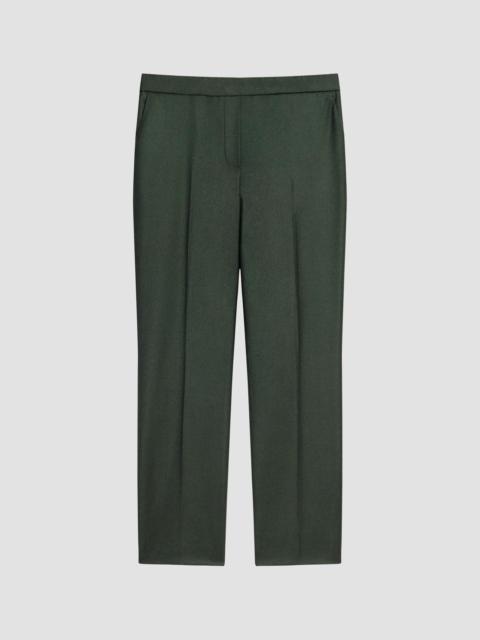 Theory Women's Treeca Wool Crop Trousers - Ivy