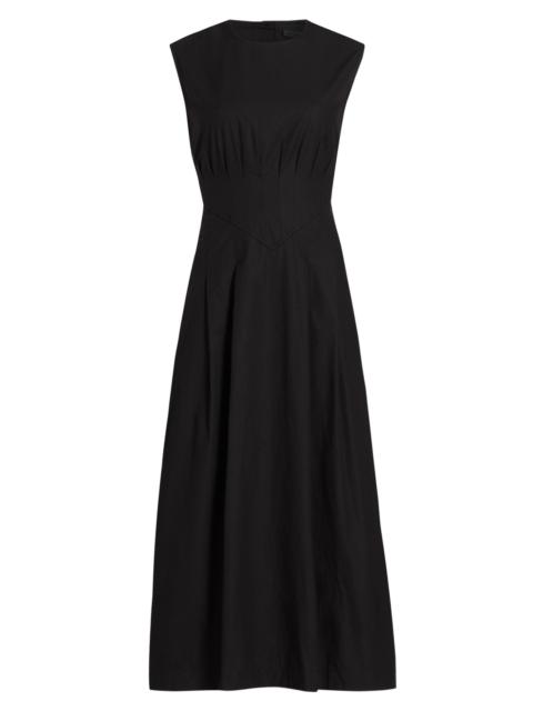 Jenni Kayne Women's Kit Cotton Poplin Midi-Dress - Black
