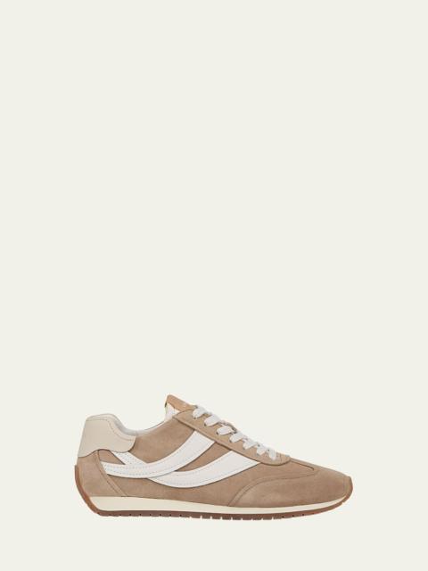 Vince Oasis Mixed Leather Retro Sneakers