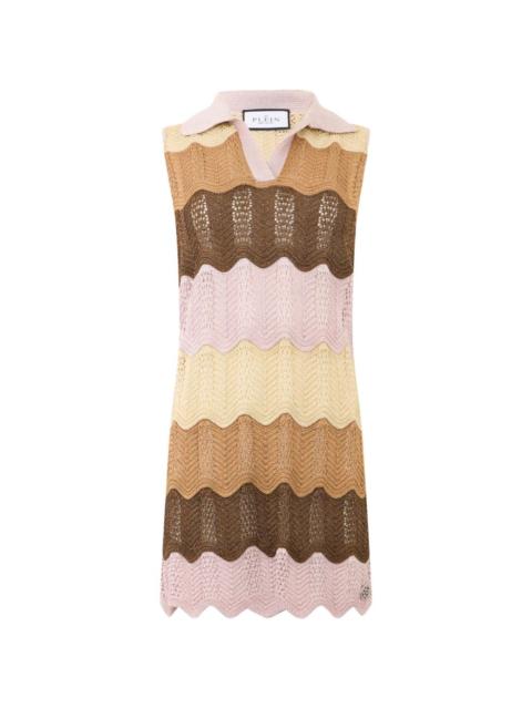 PHILIPP PLEIN striped mini dress