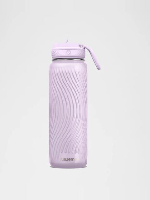 lululemon Back to Life Sport Bottle 24oz Straw Lid *Wave