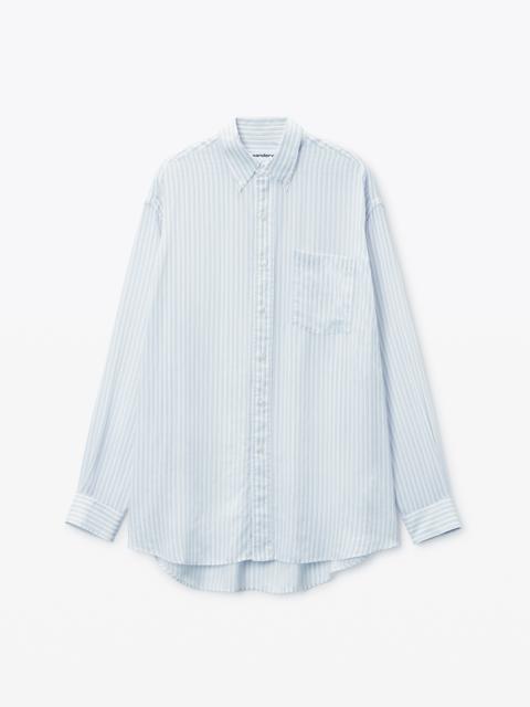 Alexander Wang Oversize Silk Chiffon Shirt