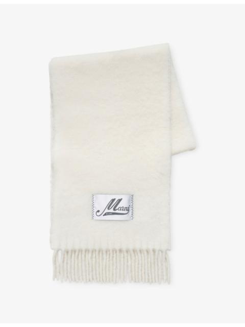 Marni Brand-Patch Alpaca-Blend Scarf