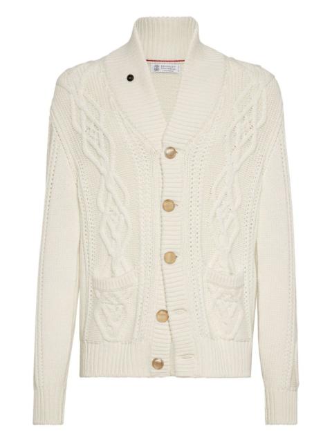 Brunello Cucinelli cable-knit cardigan