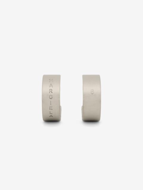 MM6 Maison Margiela Logo earrings