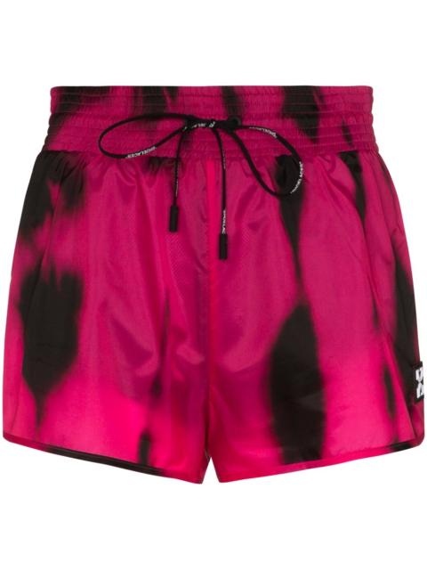 Off-White high waist tie-dye shorts