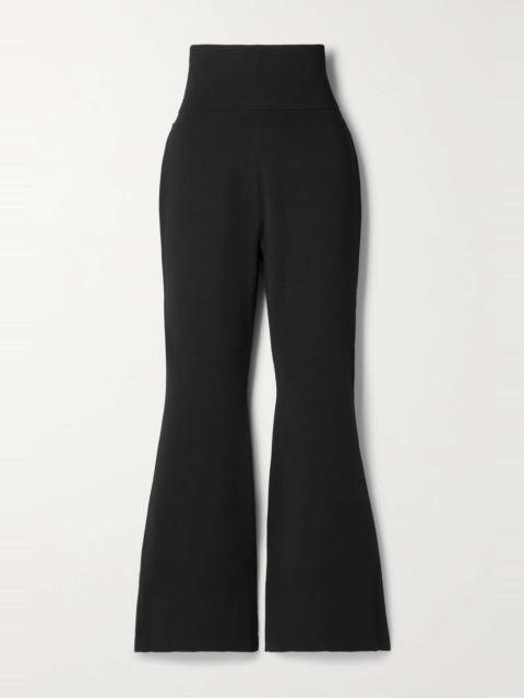 Stella McCartney Layered stretch-knit flared pants
