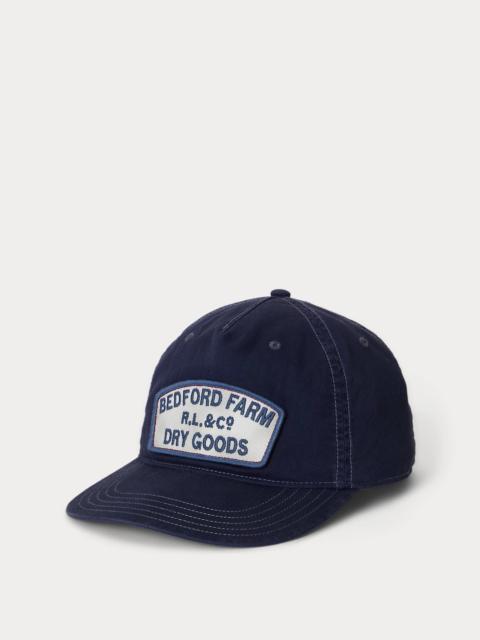 Polo Ralph Lauren Embroidered-Patch Herringbone Cap