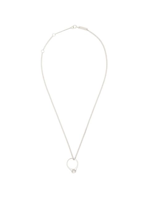 Maison Margiela Antiqued Wax Solitaire Necklace