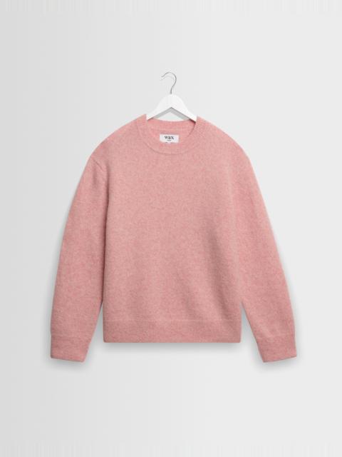 Wax London Wilde - Pale Pink Fluffy Wool Crewneck