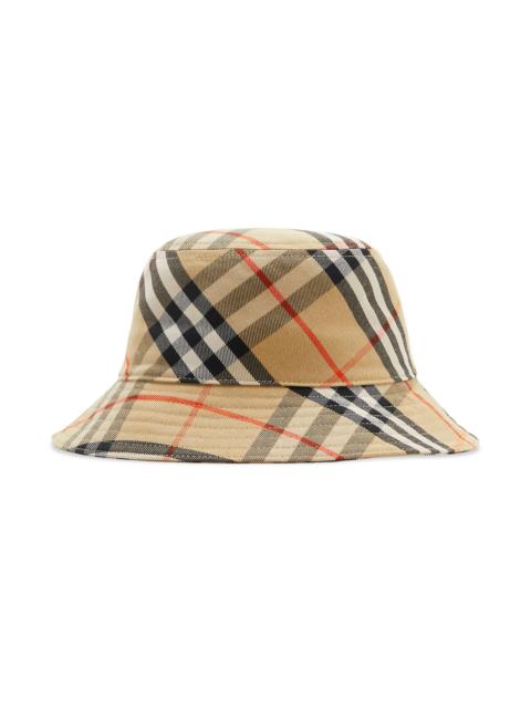 Burberry Men's Check Bucket Hat - Sand