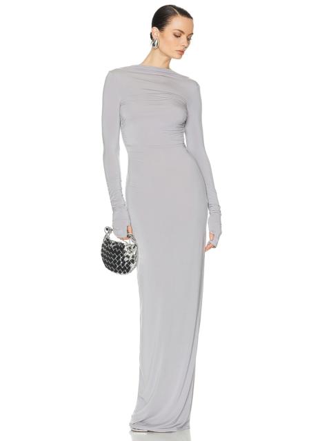 HELSA Jersey Backless Maxi Dress