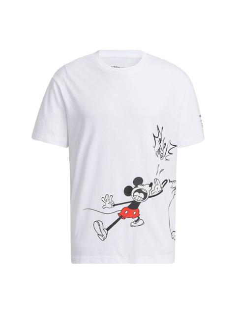 adidas neo x Disney Crossover M Mf Tee 2 Cartoon Printing Sports Short Sleeve White HF0451