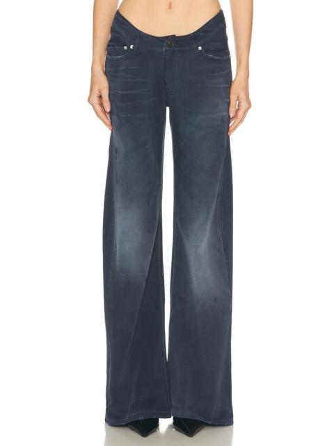 BALENCIAGA Curved Waist Wide Leg