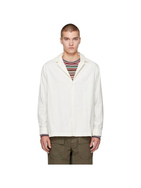 CASEY/CASEY Off-White Twill Cot Cooper Shirt