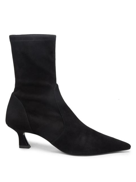 Stuart Weitzman Women's Vinnie 50MM Suede Boots - Black
