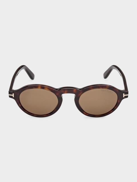 TOM FORD Aristotele-02 Round Acetate Sunglasses