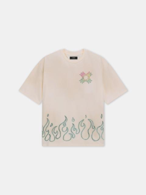 AMIRI MA QUAD FLAMES OVERSIZED TEE
