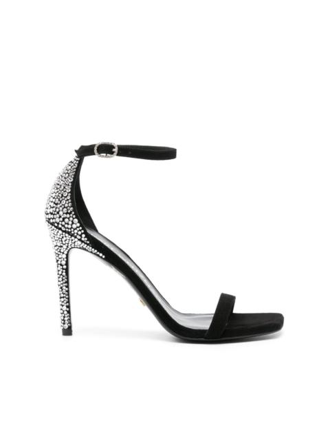 Stuart Weitzman Nudistcurve Royale 100mm rhinestone-embellished sandals