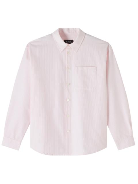 A.P.C. BOYFRIEND LOGO SHIRT
