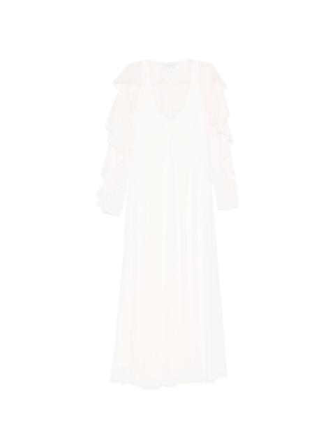 forte_forte ruffled maxi dress