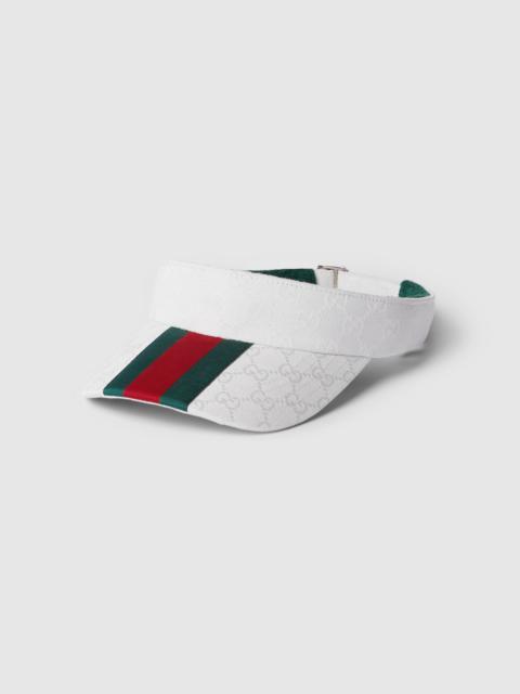 GUCCI Original GG canvas visor with Web