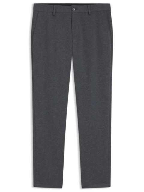 BOSS SLIM-FIT PANTS IN MICRO-PATTERNED FABRIC