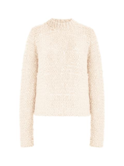 GABRIELA HEARST Durand Knit Sweater in Ivory Welfat Cashmere