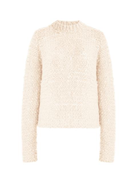 Durand Knit Sweater in Ivory Welfat Cashmere