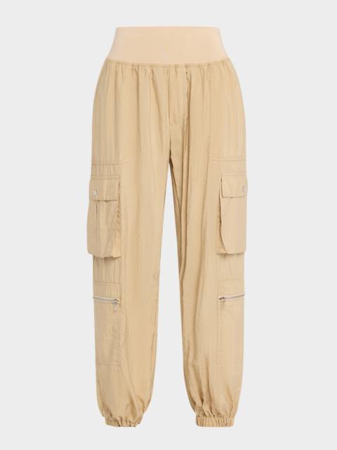 Cinq à Sept Genevive Satin Cargo Jogger Pants