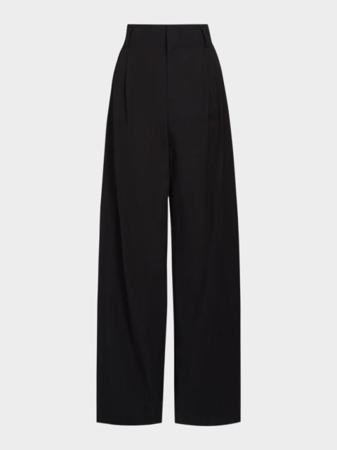 Vince High-Rise Pleated Trousers