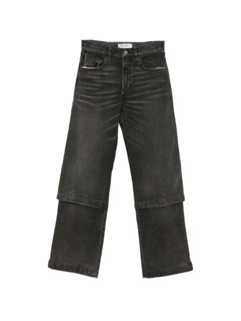 THE ATTICO layered-effect jeans