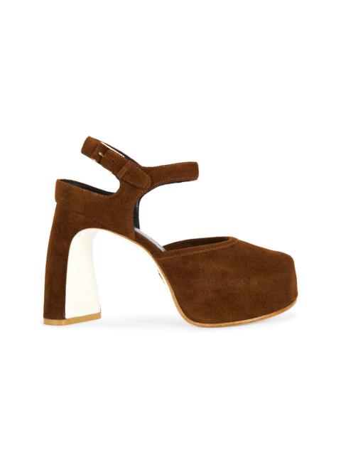 TORY BURCH Peep Toe Platform Heel