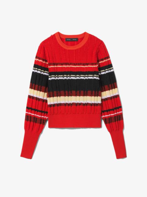 Proenza Schouler Striped Fil Coupe Sweater