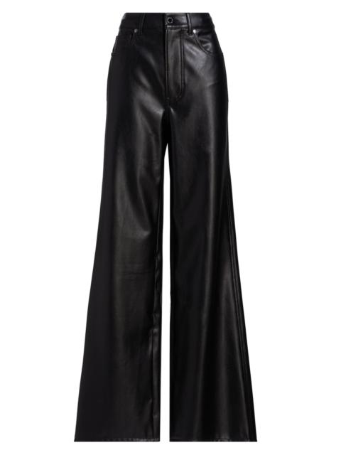 VERONICA BEARD Women's Kasey Faux Leather Wide-Leg Pants - Black