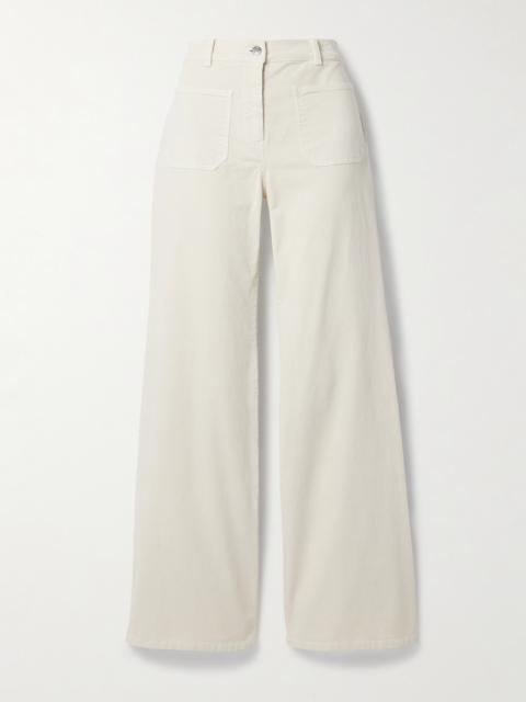 NILI LOTAN Florence Cotton-blend Corduroy Flared Pants