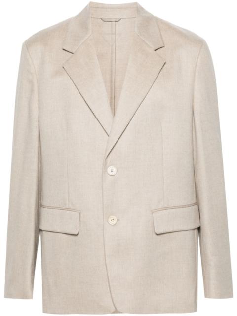 Prada triangle-logo cashmere blazer
