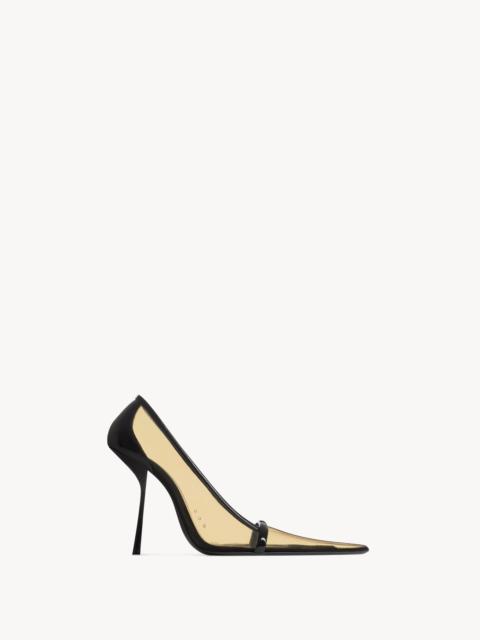 SAINT LAURENT BRIGITTE PUMPS IN TPU AND PATENT LEATHER