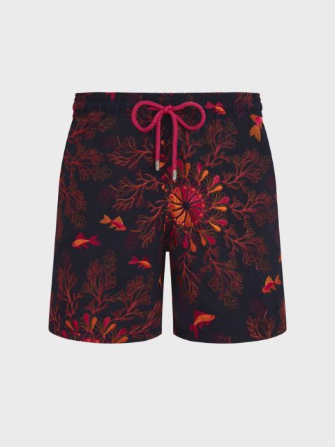 Vilebrequin MEN EMBROIDERED SWIM TRUNKS CORAL MANDALA - LIMITED EDITION